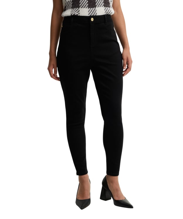 Women's Barbour International Gabriette Skinny Jean - Black