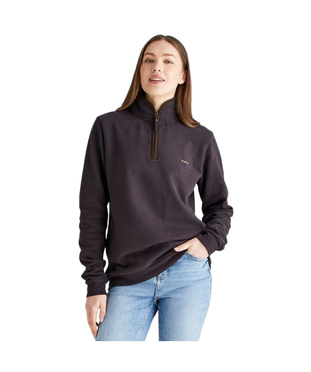 Women's Ridgeline Brancaster 1/4 Zip Top - Deep Bark