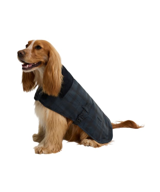 Barbour Ambleside Waxed Dog Coat - Navy Tartan