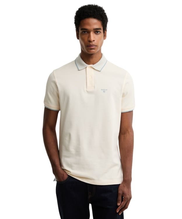 Men's Barbour Denwick Polo Shirt - Whisper White