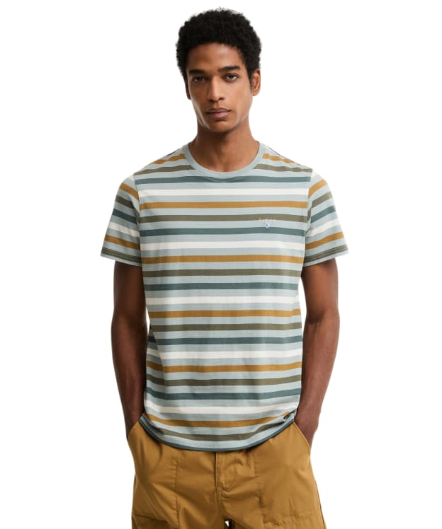 Men's Barbour Rokeby Yarn Dye Stripe T-Shirt - Dusty Slate