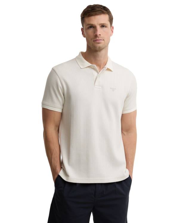 Men's Barbour Harworth Tailored Fit Polo Shirt - Whisper White