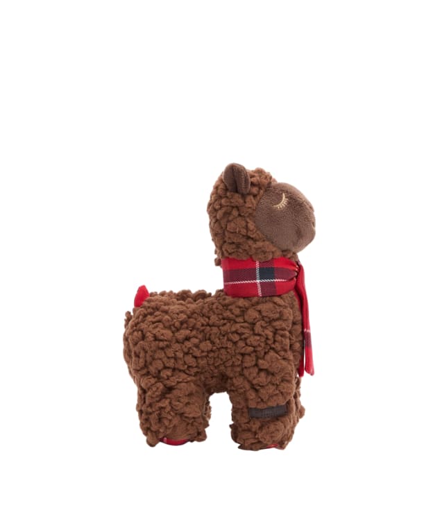 Barbour Dog Llama Toy - Brown / Cardinal