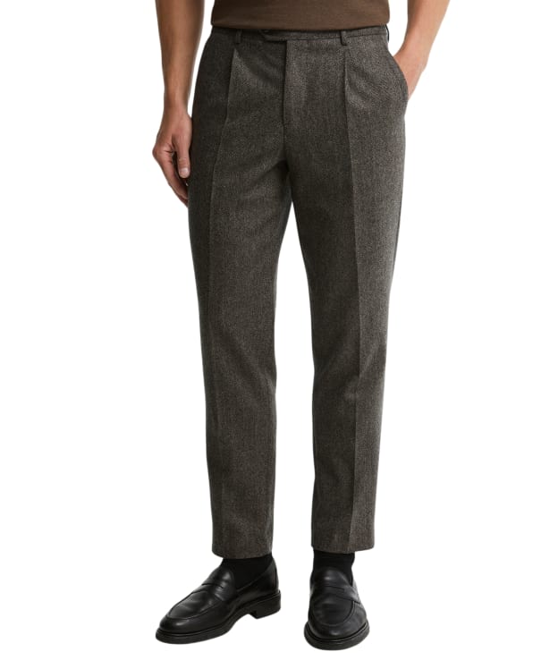 Men's Barbour Fairford Herringbone Trouser - Forest