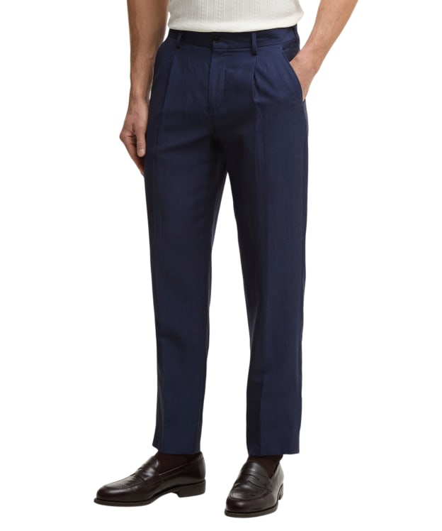 Men's Barbour Willowtree Linen Blend Trouser - Navy