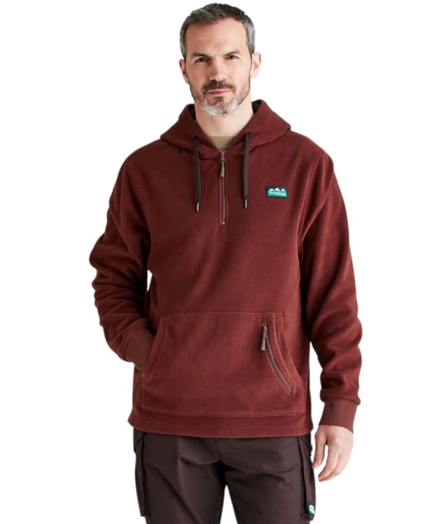 Men's Ridgeline Ballistic Long Sleeved Fleece Hoodie - Oxblood