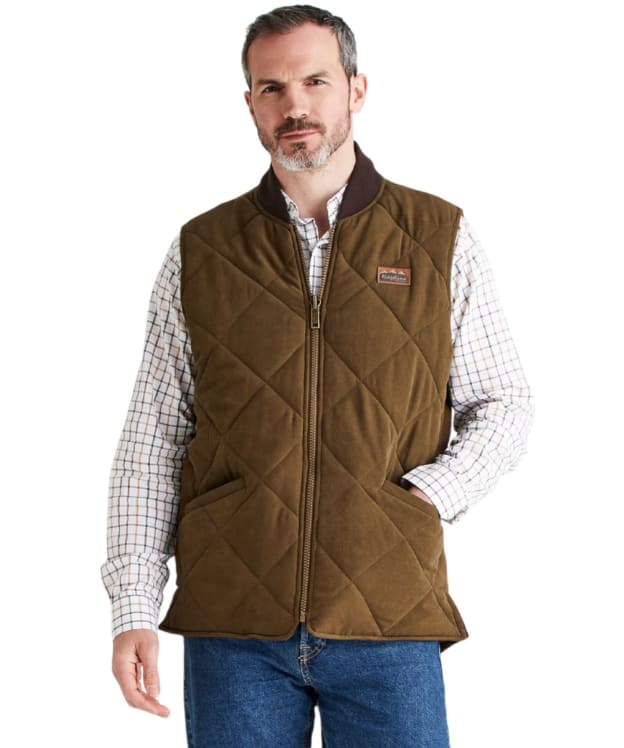 Men's Ridgeline Wester Skeld Quilted Gilet - Moody Teak