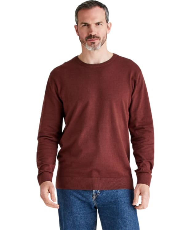 Men's Ridgeline Hartland Crew Knit - Oxblood