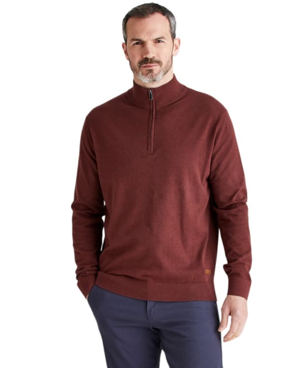 Men's Ridgeline Hartland 1/4 Zip Knit - Oxblood