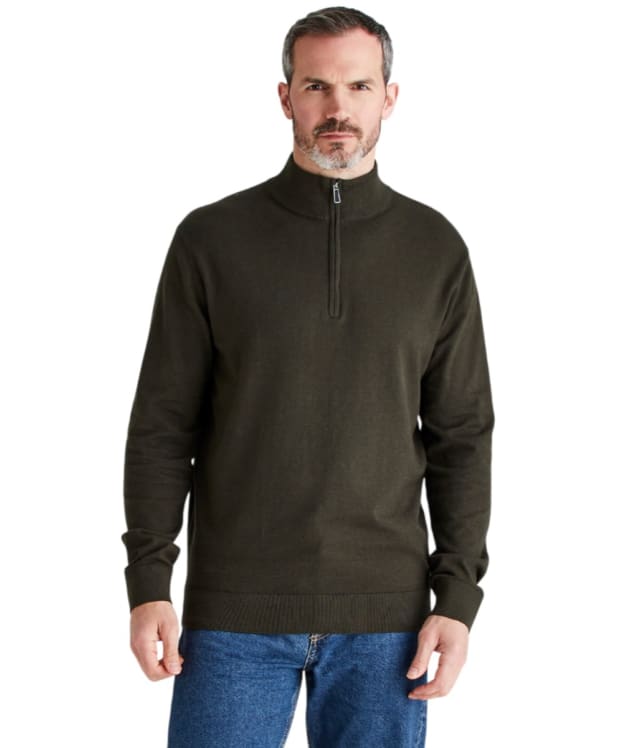 Men's Ridgeline Hartland 1/4 Zip Knit - Deep Forest