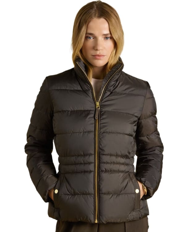 Women's Joules Paddock Showerproof Jacket - Brown