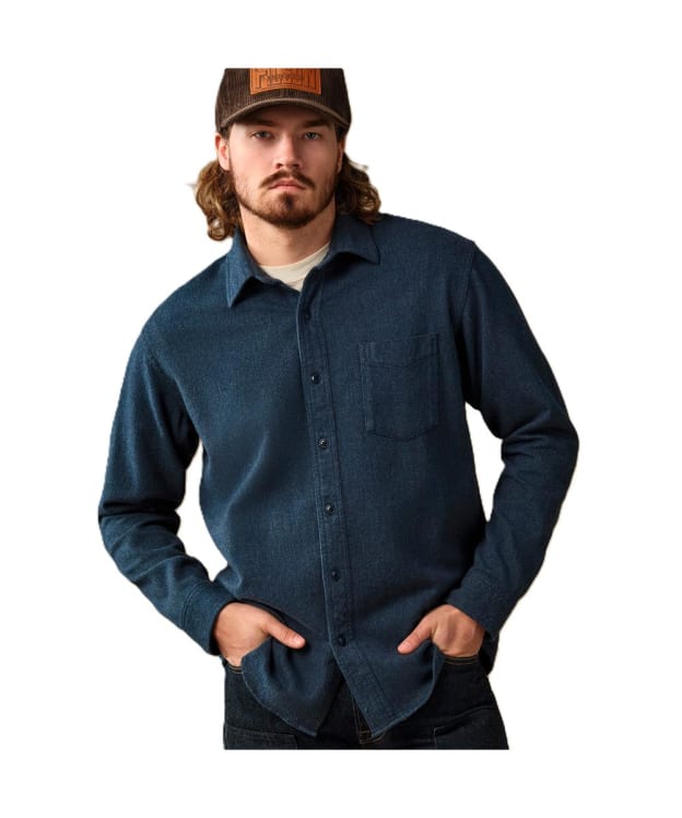 Men's Filson Rustic Flannel Shirt - Blue Heather