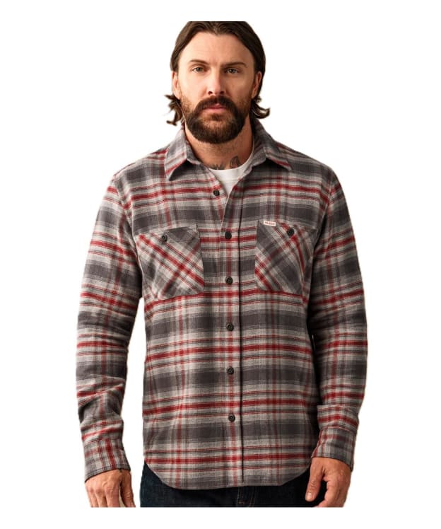 Men's Filson The Rangeland Plaid Flannel Shirt - Red / Grey Plaid