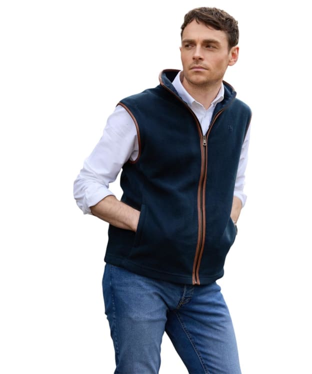 Men's Beaumont & Bear Topsham Fleece Gilet - Navy