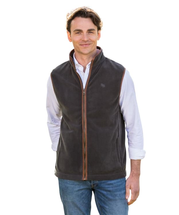 Men's Beaumont & Bear Topsham Fleece Gilet - Charcoal