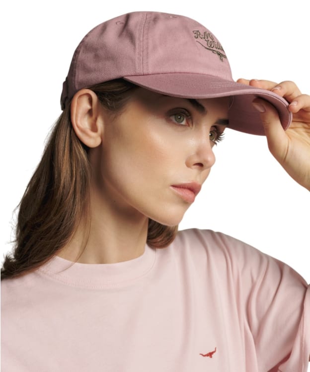 R.M. Williams Script Longhorn Baseball Cap - Mauve