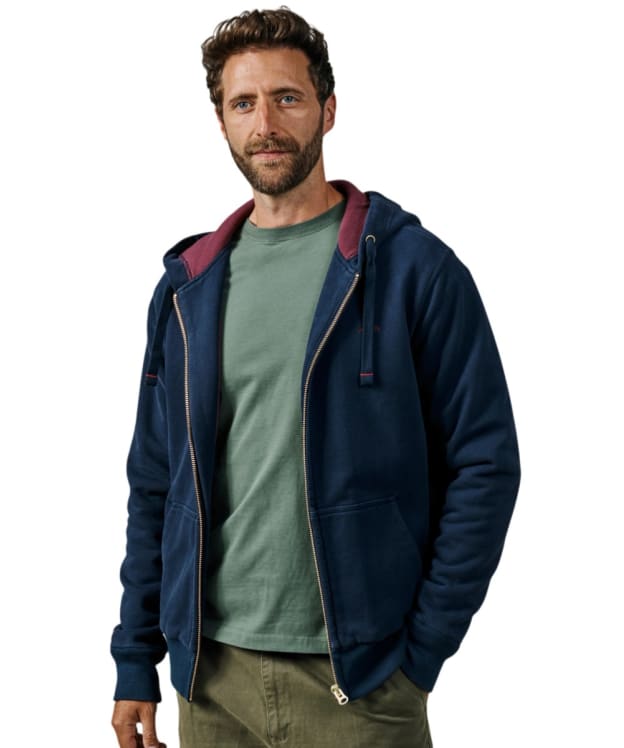 Men's Aubin Heslam Waffle Lined Hoodie - Navy