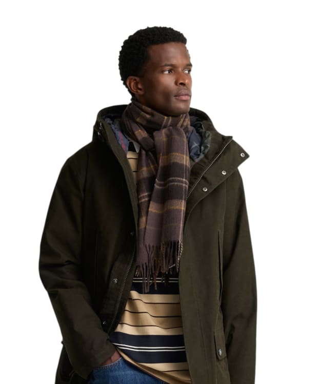 Barbour Mineral Tartan Scarf - Smoked Peat