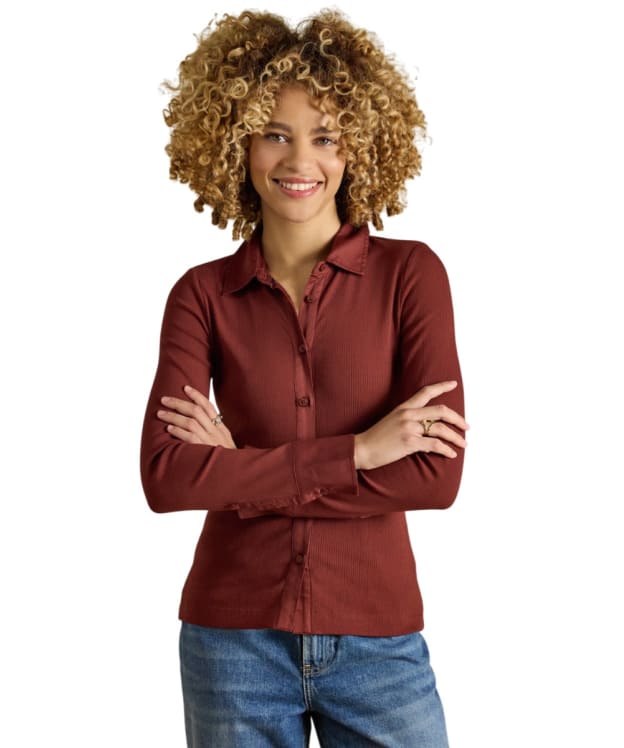Women's Joules Anita Shirt - Port Red
