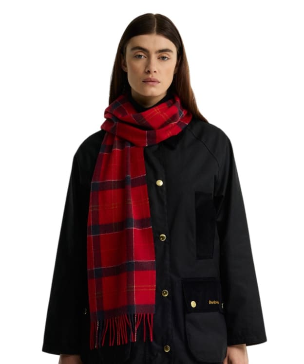 Women's Barbour Tartan Scarf - Cardinal Tartan