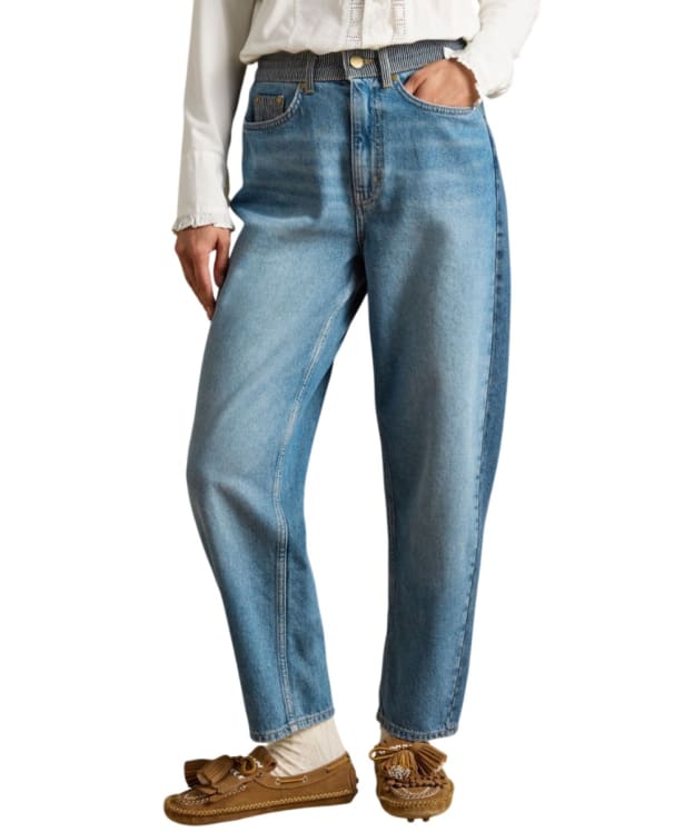 Women's Joules Barrel Denim Jeans - Denim