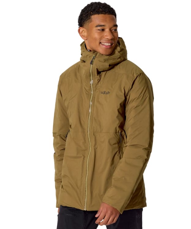Men's Rab Microlight Shield Waterproof Down Jacket - Oak
