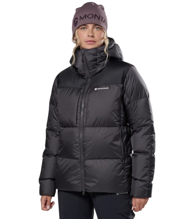 Women's Montane Glacium Hooded Down Jacket - Midnight Grey