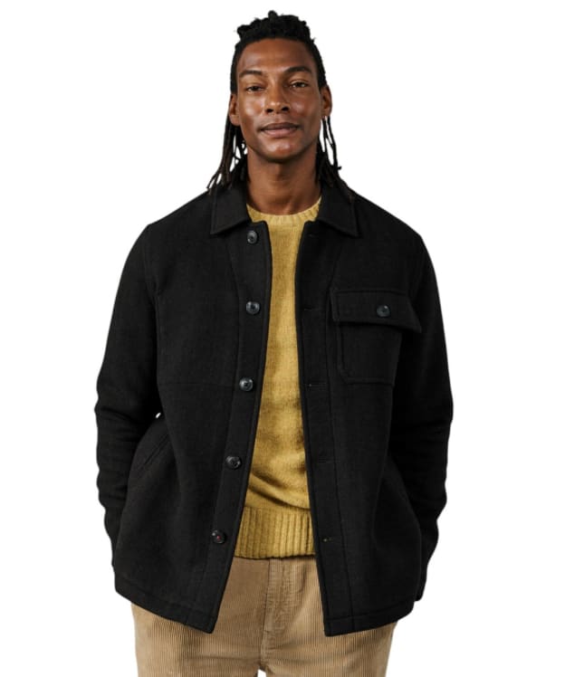 Men's Aubin Nettleham Wool Jacket - Chocolate Herringbone