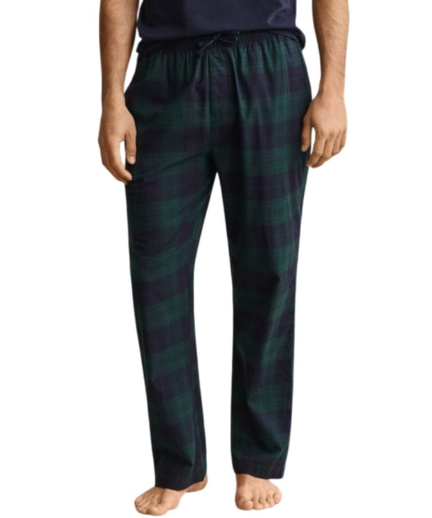 Men's GANT Flannel Check Pyjama Pants - Tartan Green