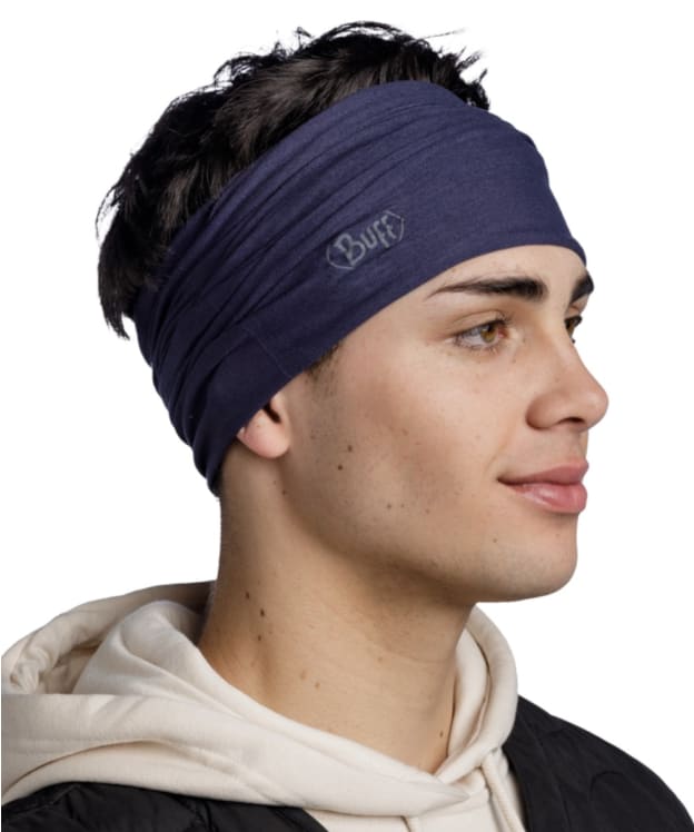 Buff Original Ecostretch Solid Necktube Gaiter UPF 50 - Night Blue