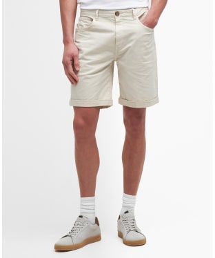 Men's Barbour Overdyed Twill Short - Rainy Day