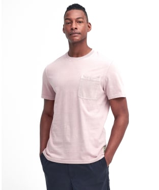 Men's Barbour Liverton Crew Neck T-Shirt - Pink Quartz