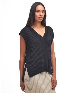 Women's Barbour International Alicia Sleeveless Knitted Jumper - Black