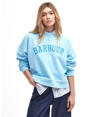 Women's Barbour Ella Crew Neck Sweatshirt - Blue Haze