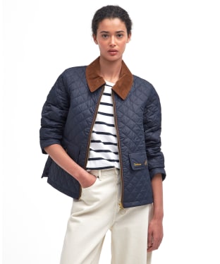 Women's Barbour Leia Quilted Jacket - Dark Navy