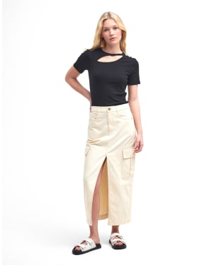 Women's Barbour International Tamsin Maxi Skirt - Pebble