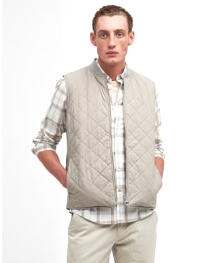 Men's Barbour Orton Quilted Gilet - Concrete