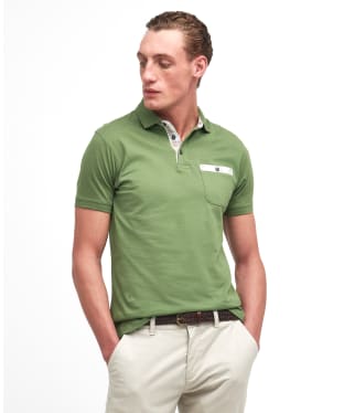 Men's Barbour Hirstly Polo - Pea Green