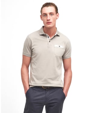 Men's Barbour Hirstly Polo - Concrete