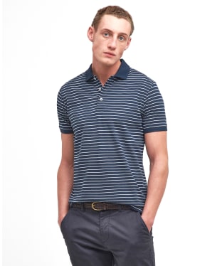 Men's Barbour Westgate Striped Polo Shirt - Navy