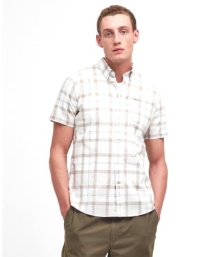 Men's Barbour Delton Short Sleeve Tailored Shirt - Saltmarsh Tartan