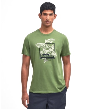 Men's Barbour Witton Graphic T-Shirt - Pea Green