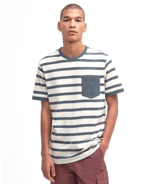 Men's Barbour Handale Stripe T-Shirt - Dark Slate