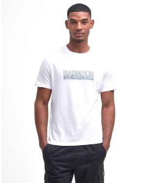 Men's Barbour International Hardy Graphic T-Shirt - White