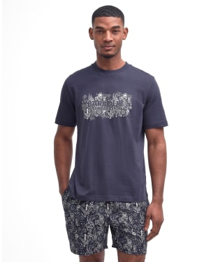 Men's Barbour International Ridley Graphic T-Shirt - Dark Navy