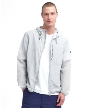 Men's Barbour International Exchange Hooded Jacket - Limestone Grey