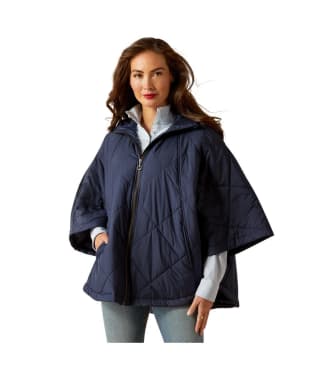 Women's Ariat Fescue Quilted Cape - Navy