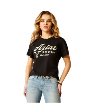 Women's Ariat Established Boot Co T-Shirt - Black