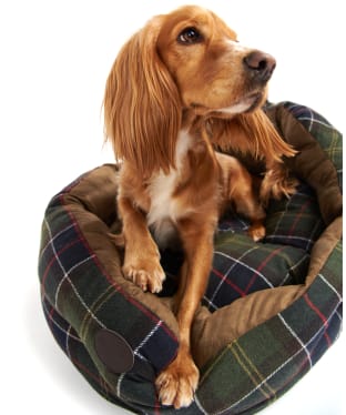 Barbour 35” Luxury Dog Bed - Classic Tartan