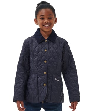 Girl's Barbour Summer Liddesdale Quilted Jacket, 10-15yrs - Navy / Gardenia